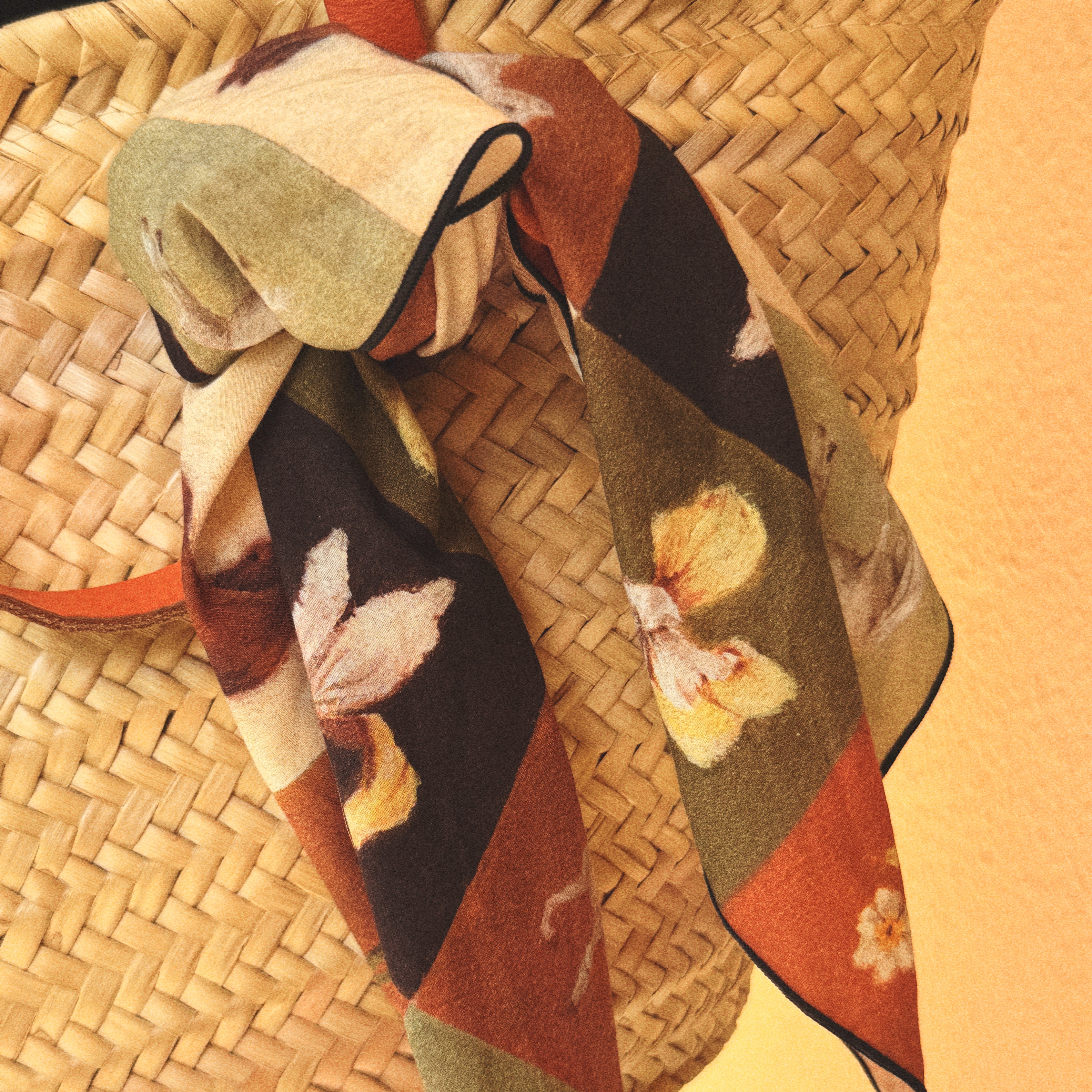 Horse Fields Cotton Silk Scarf (First Prototype)