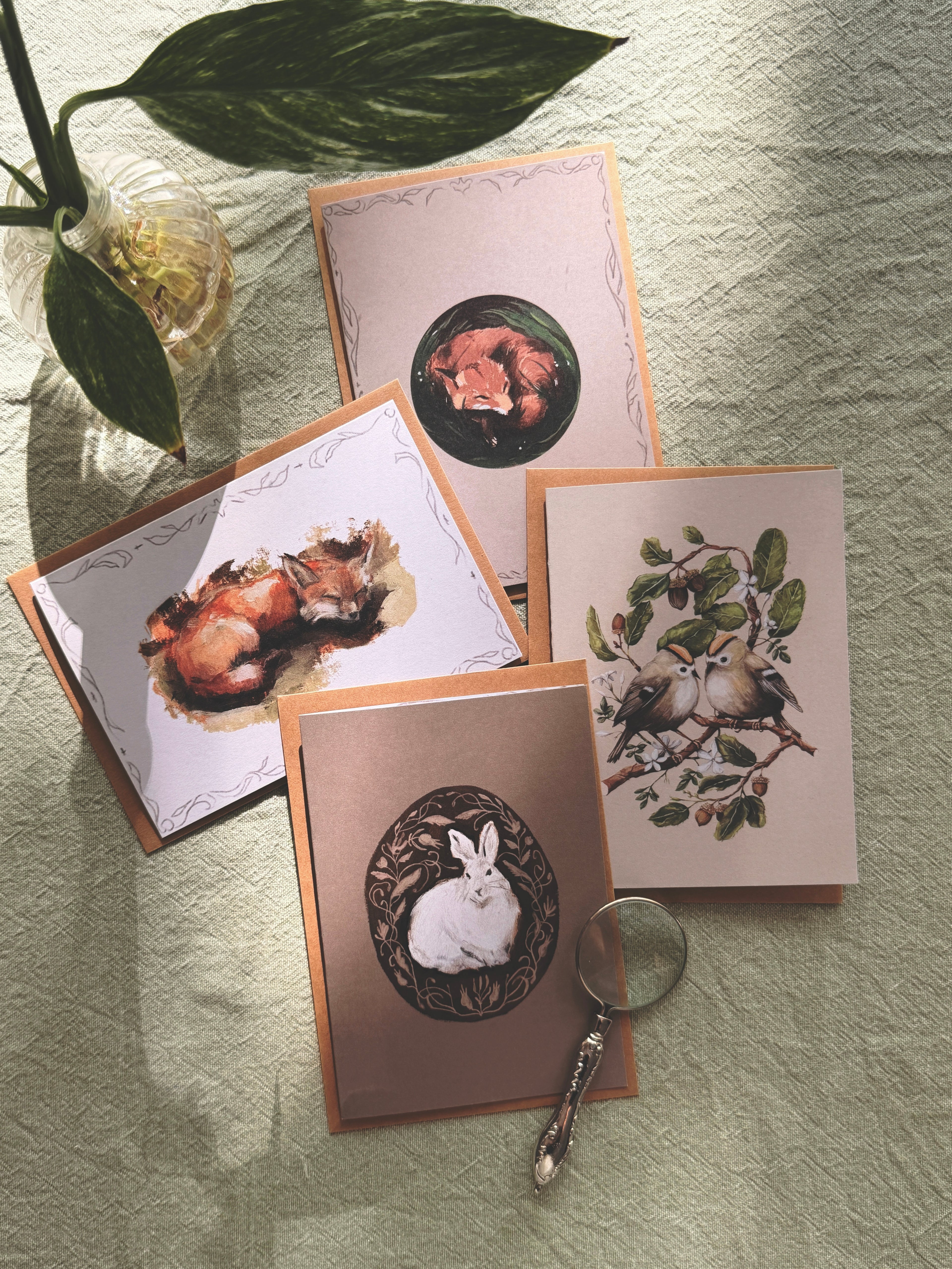 Earth Birds Greeting Card