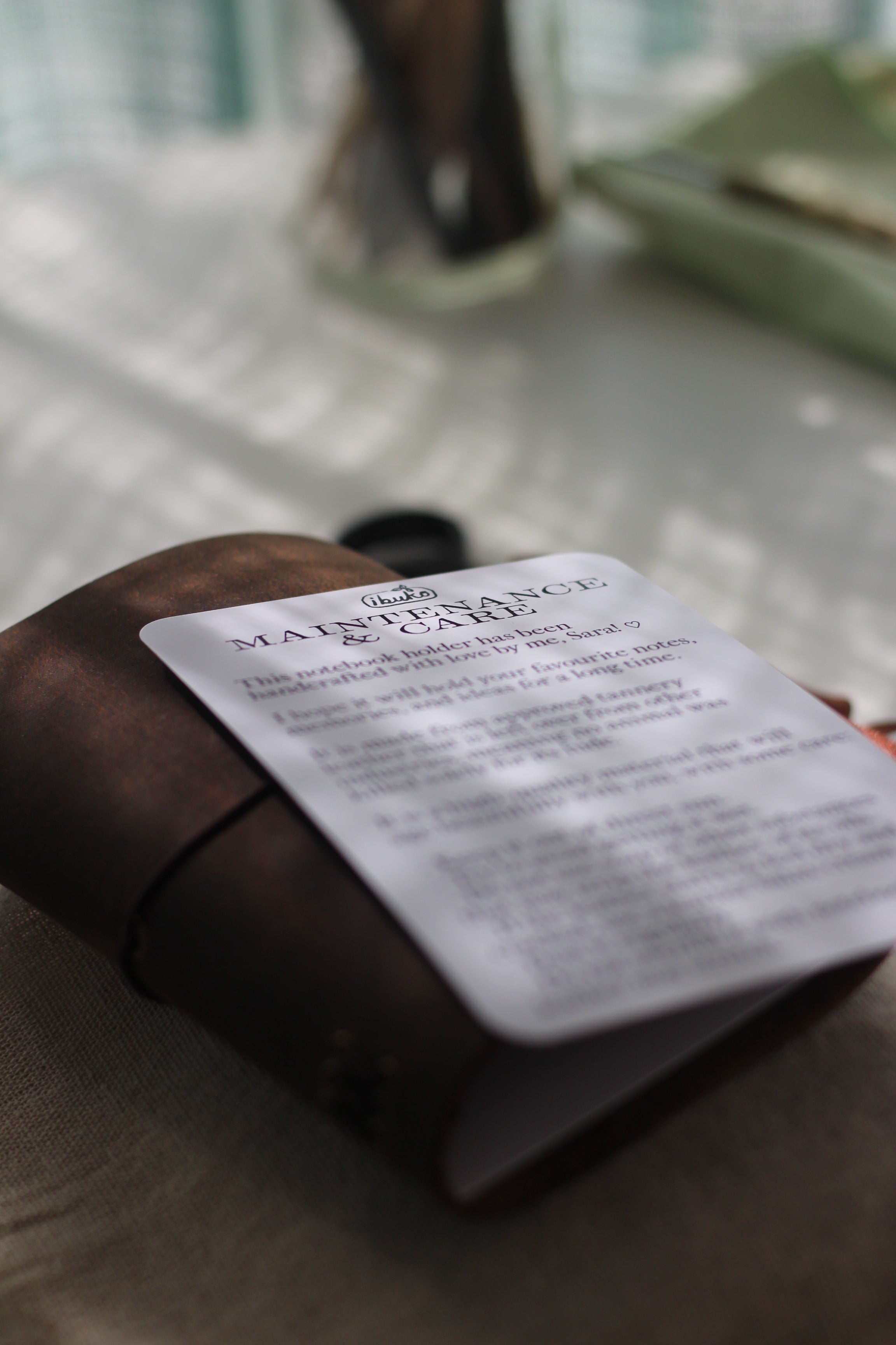 Handmade Leather Traveler’s Notebook Cover