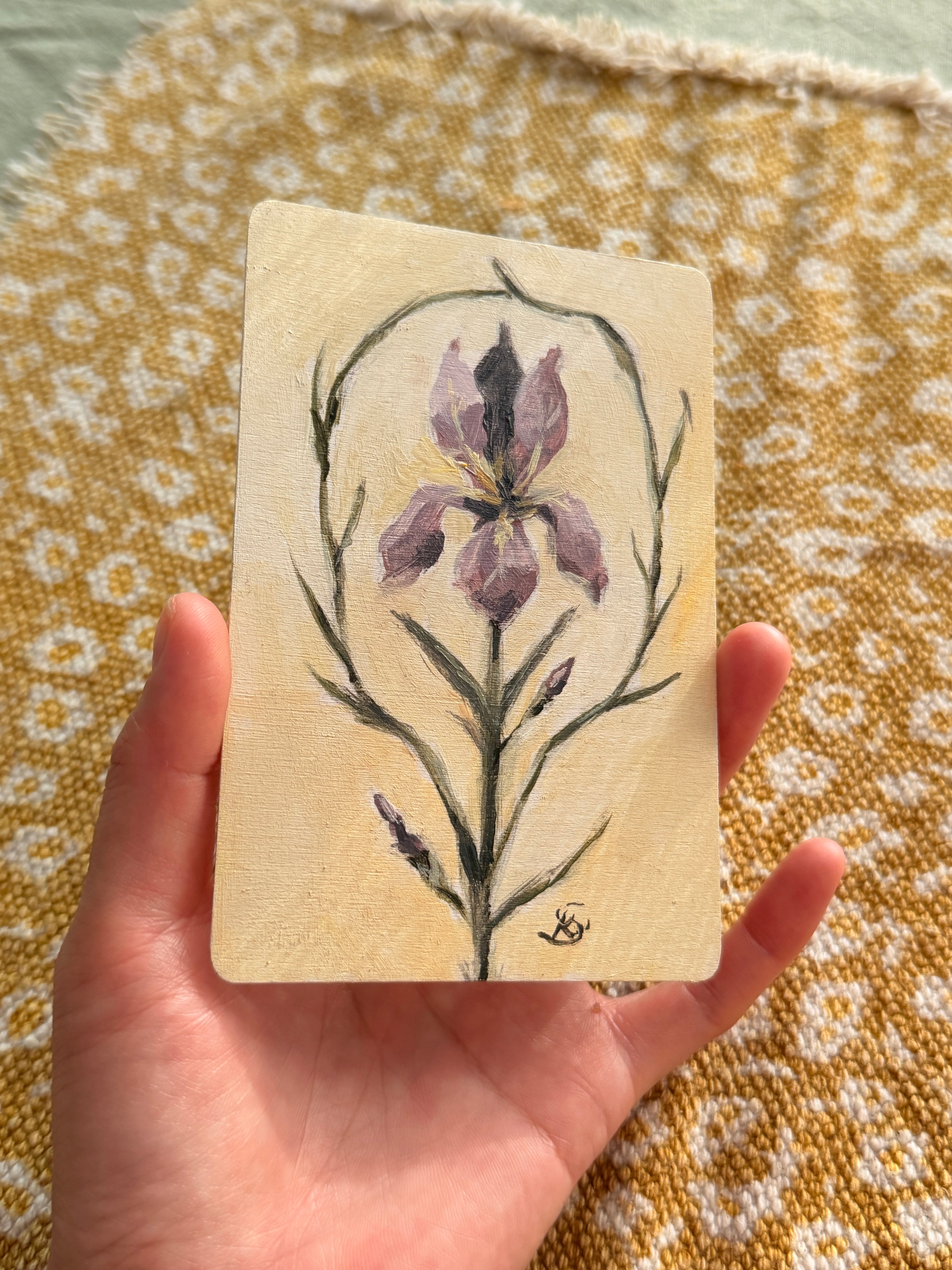Die 10 der Maiglöckchen Spielkarte Original (6x9cm)