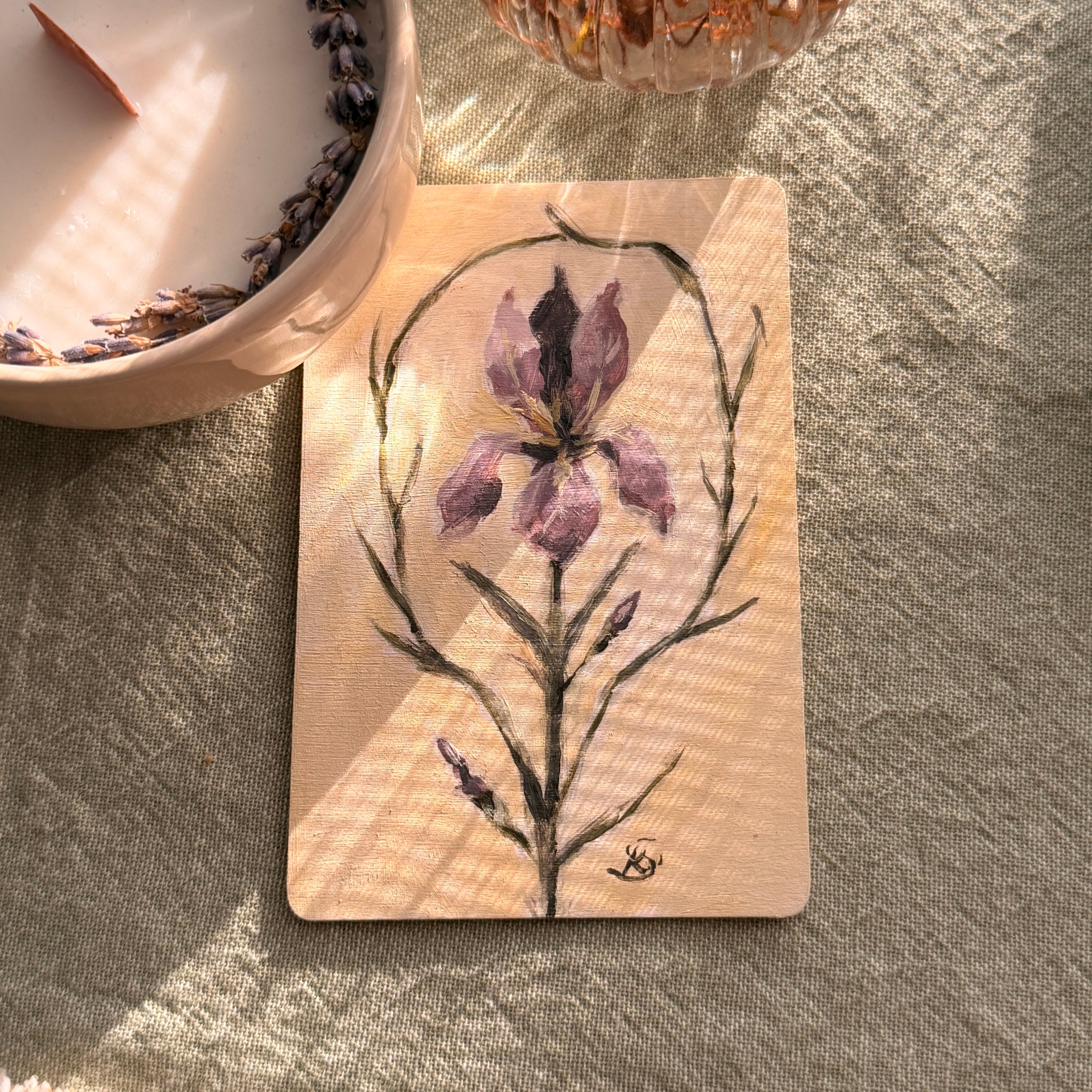Die 10 der Maiglöckchen Spielkarte Original (6x9cm)