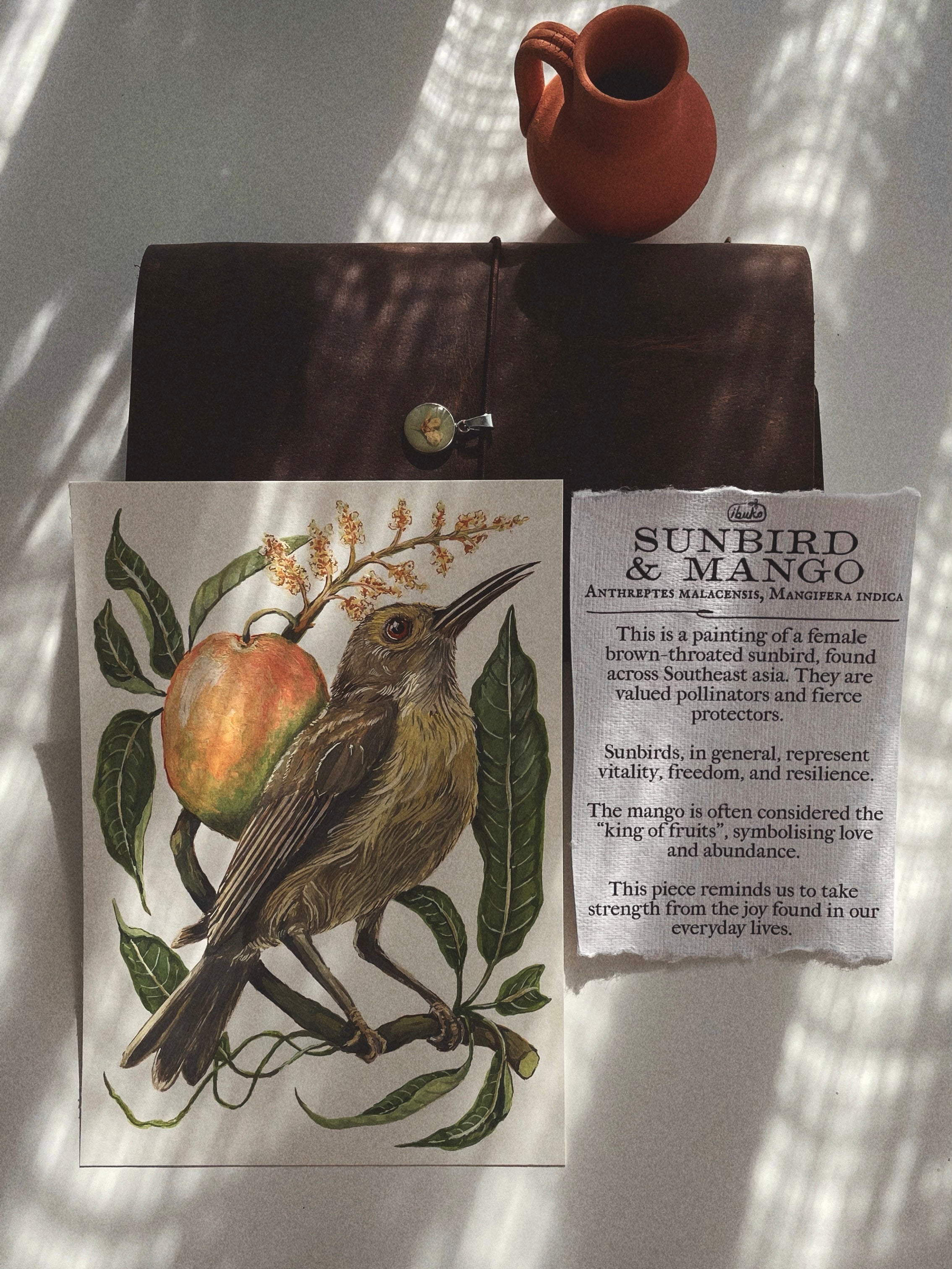 Sunbird & Mango Print