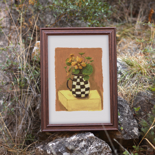 Nasturtium Jar 01 Print